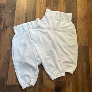 Alleson White Kids Baseball Pants